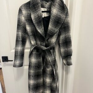 Avec Les Files Plaid Trench